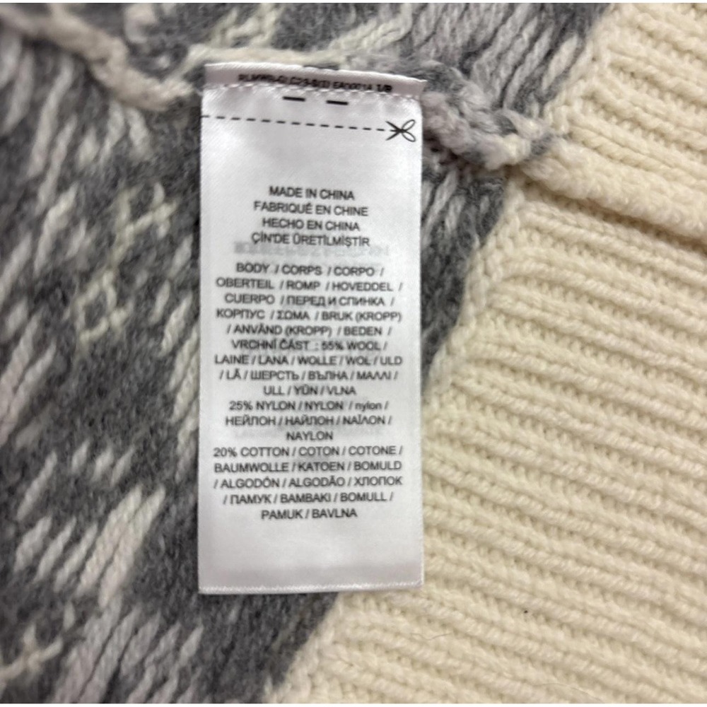 Ralph Lauren Womens Cardigan Sweater Open Front Fair Isle Shawl Collar S NWT - Picture 8 of 9